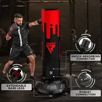 RDX Volně stojící boxovací pytel ADULTS PUNCH BAG F9 s rukavicemi, červeno-černý 6ft