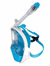 Šnorchlovací maska, modrá, celoobličejová, velikost L/XL