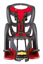 BELLELLI PEPE Dětská sedačka na kolo, upevnění na rám, šedá