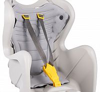 BELLELLI MR FOX Dětská sedačka na kolo EASY DREAM polohovatelná, hedvábně šedá