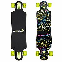 Muuwmi Longboard Compact ABEC 7 NEON se svítícími kolečky