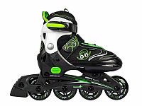 Muuwmi nastavitelné dětské inline brusle, zelené vel. 37-40 - 37