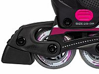 Muuwmi nastavitelné dětské inline brusle, růžové vel. 37-40 - 37