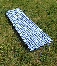 ACRA L02/1-MO Lehátko plážové s podhlavníkem modré