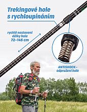 Trekingové hole - 1 pár s příslušenstvím
