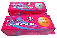 Míčky DHS 3*** 40mm- 6 ks v krabičce BÍLÉ - 40