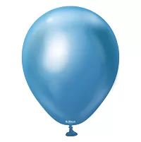 Latexový balónek 30 cm/12" Chromově modrý 50 ks