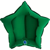 Fóliový balonek hvězda tmavě zelená 46 cm