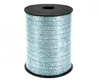 Světle modrá holografická vázací stuha - 5 mm x 458 m