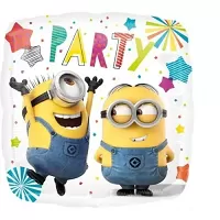 Foliový balonek čtverec Mimoni Party 43 cm