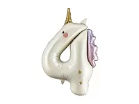 Foliová číslice jednorožec 4 93 cm
