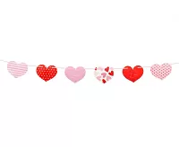 Papírová girlanda srdce různé vzory 2 m