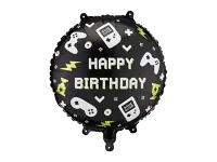 Fóliový balónek Gamer - Happy Birthday 35cm
