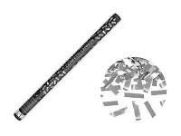 Vystřelovací konfety stříbrné 80 cm