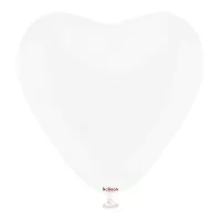 Dekorační balonek bílé srdce 30 cm/12"