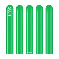 Dekorační modelovací balonky zelené 260M 100 ks