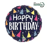 Fóliový balonek Happy Birthday Čepičky 46 cm