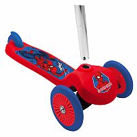 Dětská koloběžka Spiderman, 3 kolečka, červená