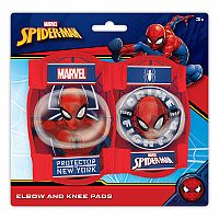 Chrániče loktů a kolen Spiderman, červené