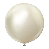 Dekorační balonek chromové bílé zlato 45 cm/18"