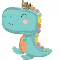Foliový balonek dinosaurus s korunkou 78 cm