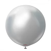 Dekorační balonek chromový stříbrný 90 cm/36"