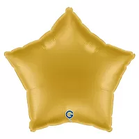 Fóliový balonek hvězda světle zlatá 46 cm