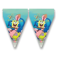 Vlaječková girlanda Sponge Bob 3m