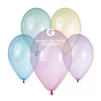 Latexový balónek 33cm/13" Krystalový duhový mix 50 ks