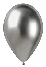 Latexový balónek 33cm/13" #089 SHINY stříbrný