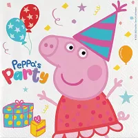 Papírové ubrousky Prasátko Peppa oslava 20 ks