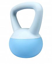 ACRA Soft PVC Kettlebell 3 kg, modrý