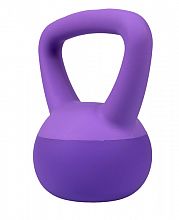 ACRA Soft PVC Kettlebell 2 kg, fialový