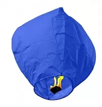 Lampion štěstí modrý