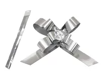 Stahovací stuha stříbrná metalická - 2 cm x 50 cm