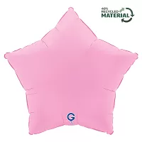 Fóliový balonek hvězdy matně růžová 46 cm