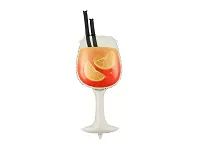 Fóliový balonek Spritz oranžový 100 cm