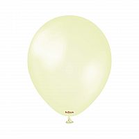 Dekorační perleťové balonky žluté 13 cm/5" 50 ks