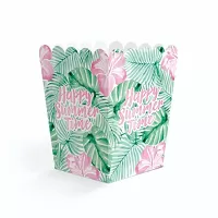 Papírové krabičky na popcorn Happy Summer Time 8 ks
