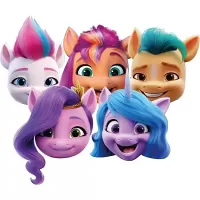 Dětské masky My Little Pony Rainbow 6 ks