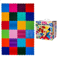 Masážní ortopedická podložka Ortek "Puzzle Mix" 24 modulů