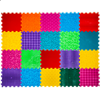 Masážní ortopedická podložka Ortek "Puzzle Mix" 20 modulů