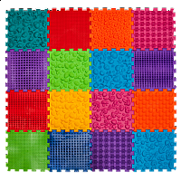 Masážní ortopedická podložka Ortek Puzzle "Mega Mix" 16 modulů