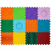 Masážna podložka Ortek Mega Mix Puzzle, 12 dielov, AKTUALIZOVANÁ