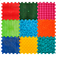 Masážní ortopedická podložka Ortek "Puzzle Mořské" 9 modulů