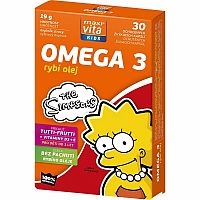 MaxiVita Kids Omega 3 + vitamín D,E 30 cps