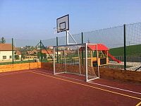 Branka na házenou 2x3 m (ZN) s basketbalovou konstrukcí