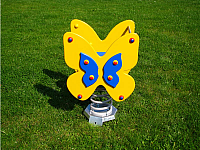 Dětské houpadlo motýl - žlutý H201