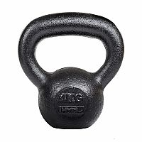 Litinový kettlebell HMS KZG04 4 kg, černý