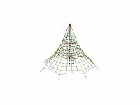 Lanová pyramida SC - výška 5,5 m, výška pádu 1,5 m, 8 zámků